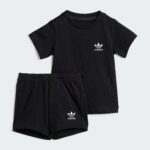 short tee set black