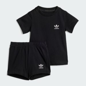 short tee set black