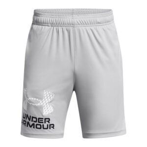 ua tech logo shorts